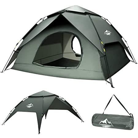 最新な 2-3/4-5 Person Camping Tent with Rainfly, Portable Family Dome Tent Setup i その他テント