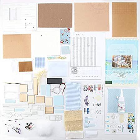 bizofft DIY Dollhouse Kit, DIY Dollhouse for Home Decor for Grlfirend Girls
