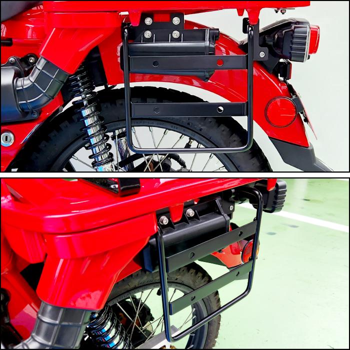 サイドステー ハンターカブ R-SPACE HONDA CT125 JA55 JA65 カスタム サイドバッグステー サイドバッグの画像