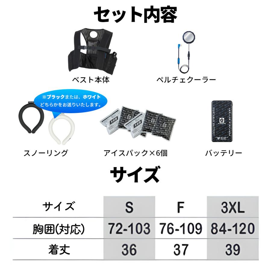 アイスベスト ペルチェ 首冷却 脇冷却 スノーリング 18度 ネック
