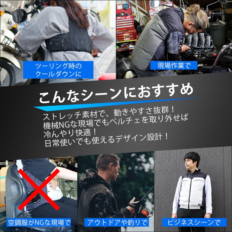 アイスベスト ペルチェ 首冷却 脇冷却 スノーリング 18度 ネック