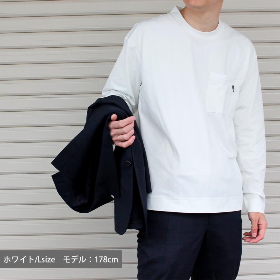 カジメイク ジャケット 用 襟高 インナー Tシャツ 長袖 型崩れ 知らず