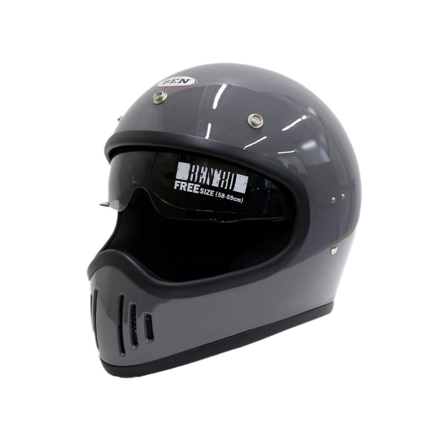 バイク用 フルフェイスヘルメット(クラシック／グレイ) インナー