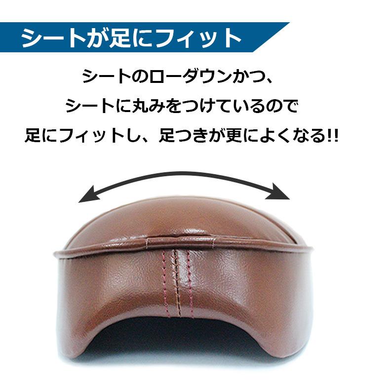TWR製 スーパーカブ / クロスカブ用 ローダウンダブルシート（タックロール/ブラウン）の画像