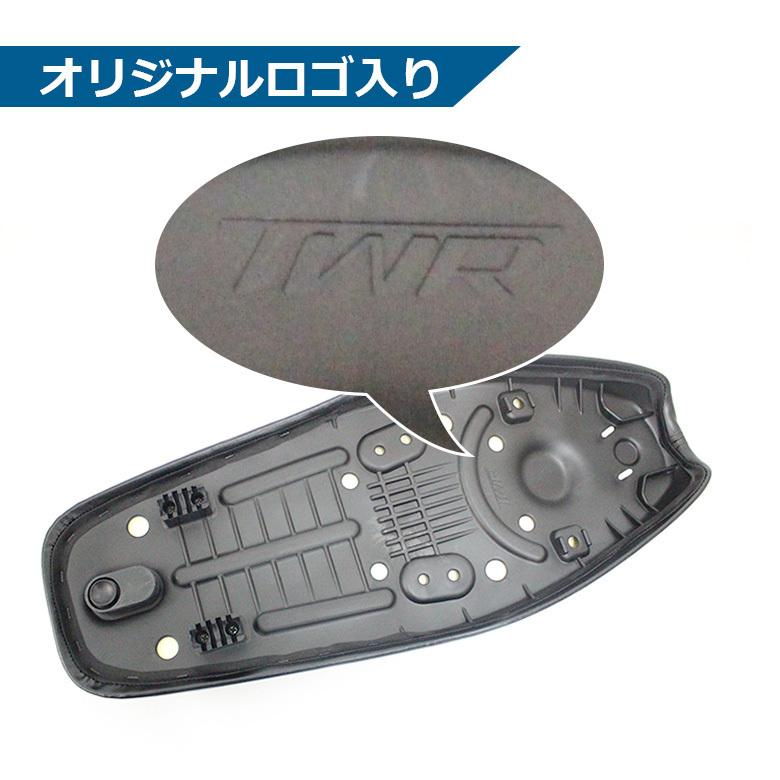 TWR製 スーパーカブ / クロスカブ用 ローダウンダブルシート（タックロール/ブラウン）の画像