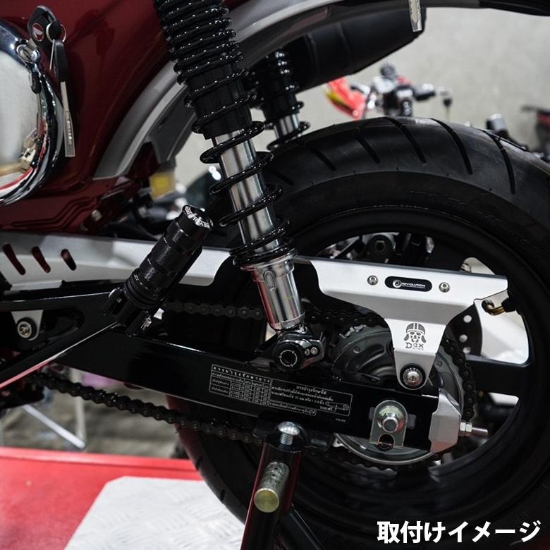 dax125 カスタムパーツ ステンレス チェーンケースカバー ブラック HONDA_4