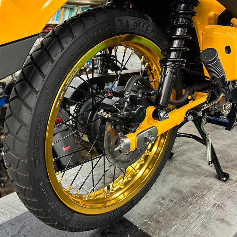 RCB アルミ ホイール リム 2.50×17 36穴 ゴールド 金 ワイドカスタム