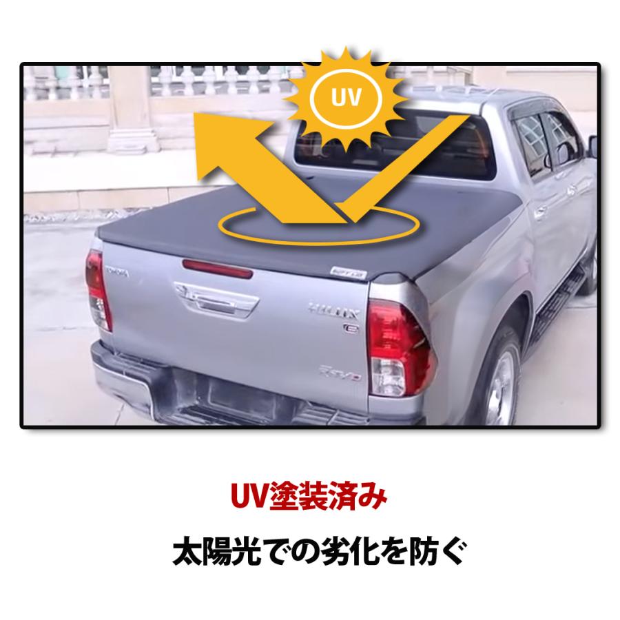 トヨタ ハイラックス GUN125 トノカバー 荷台 ガード HILUX ハイラックス トノカバー GUN125 REVO 三つ折り 荷台 カバー