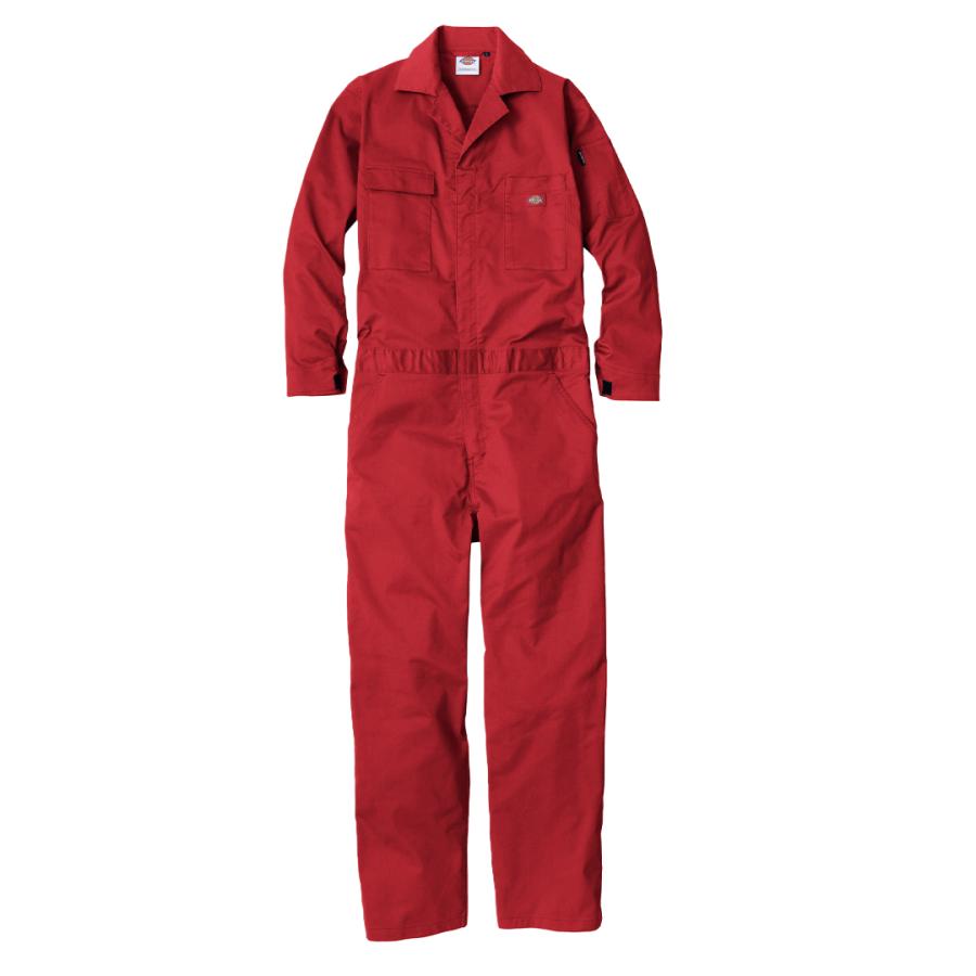 Dickies（ディッキーズ） 長袖つなぎ （レッド/XL）ユニセックス 作業