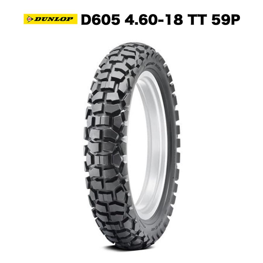 DUNLOP（ダンロップ） バイク タイヤ D605 4.60-18 TT 59P ブロック