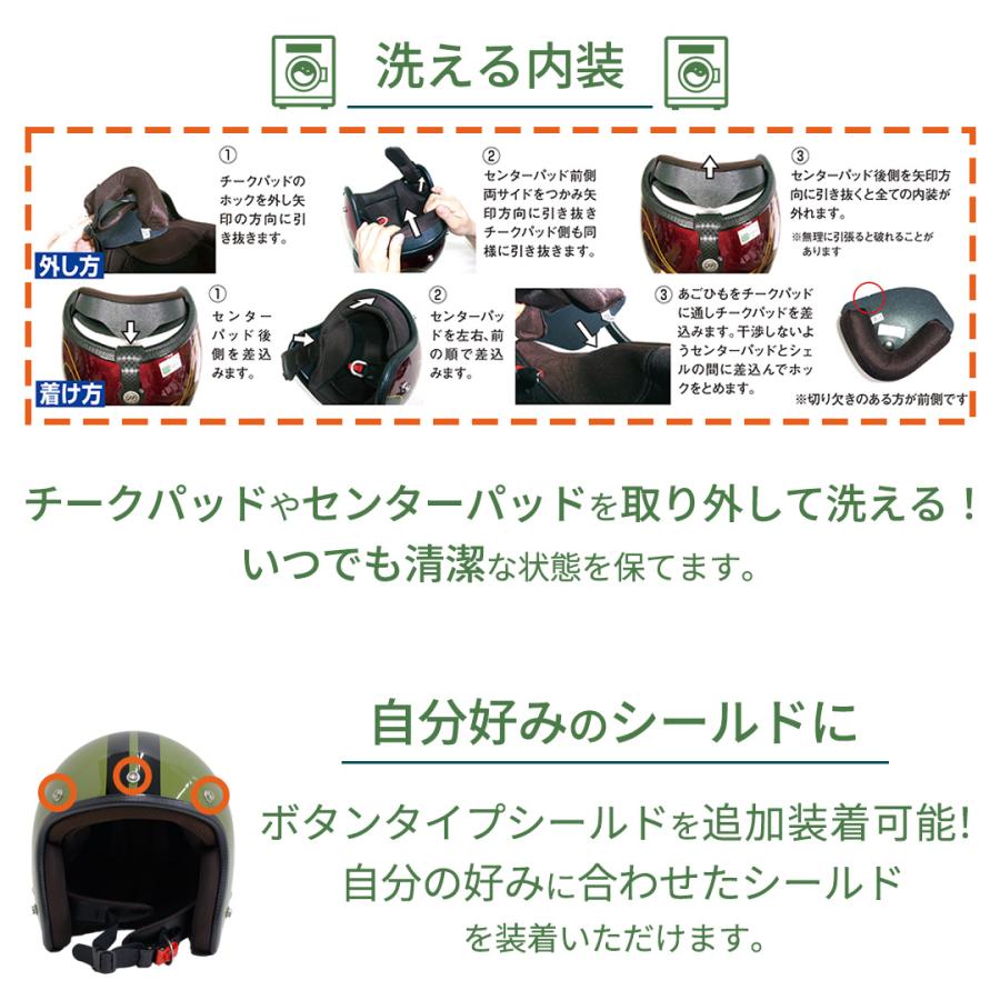 ジェットヘルメット カムフラージュグリーン (フリーサイズ) クロスカブ ZOOMER PS250 カラーTWR ＆ 72JAM コラボ 予約 ...