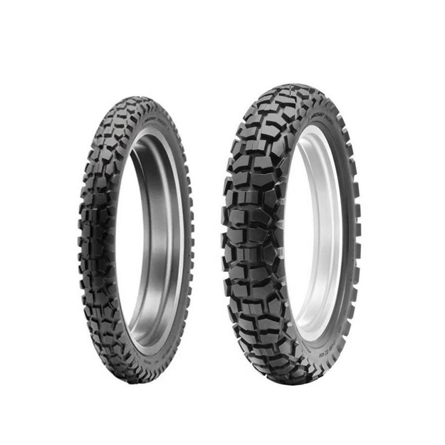 DUNLOP（ダンロップ） 2本セット バイク タイヤ D605 2.75-21 4.10-18