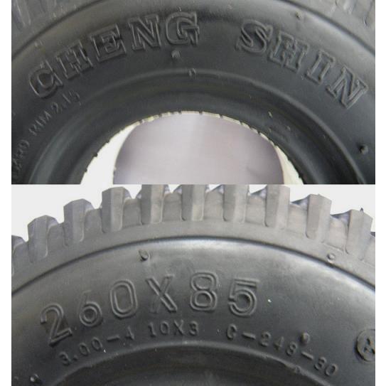 3.00-4 ノーパンクタイヤ チェンシン 4本SET CHENG SHIN製 電動カート