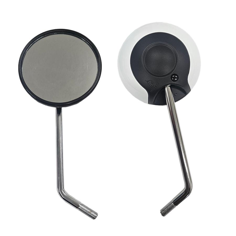 美緒様パーツ 左右セット タイHONDA純正 丸型 逆ねじ カラー ミラー (ホワイト