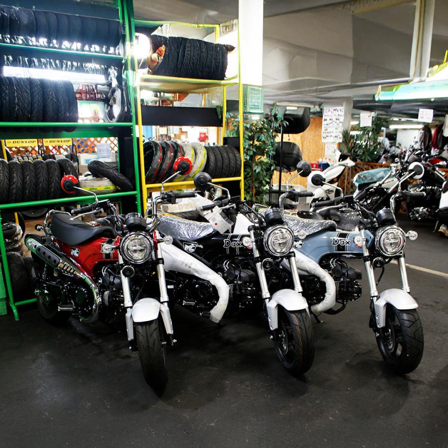 左右セット タイHONDA純正 丸型 逆ねじ カラー ミラー (ダークブルー