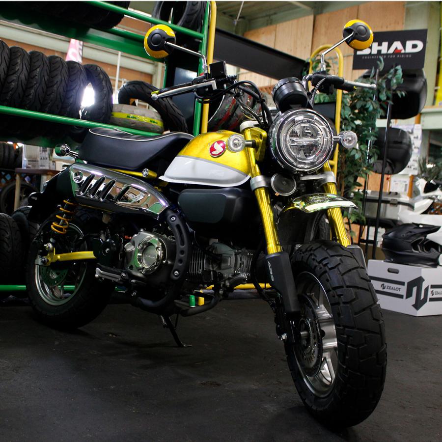 左右セット タイHONDA純正 丸型 逆ねじ カラー ミラー (10mm