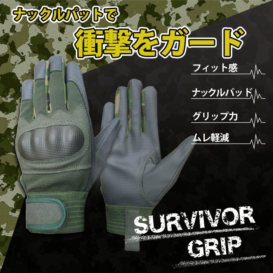グローブ (Mサイズ) バイク フィット ナックルパッド 衝撃吸収