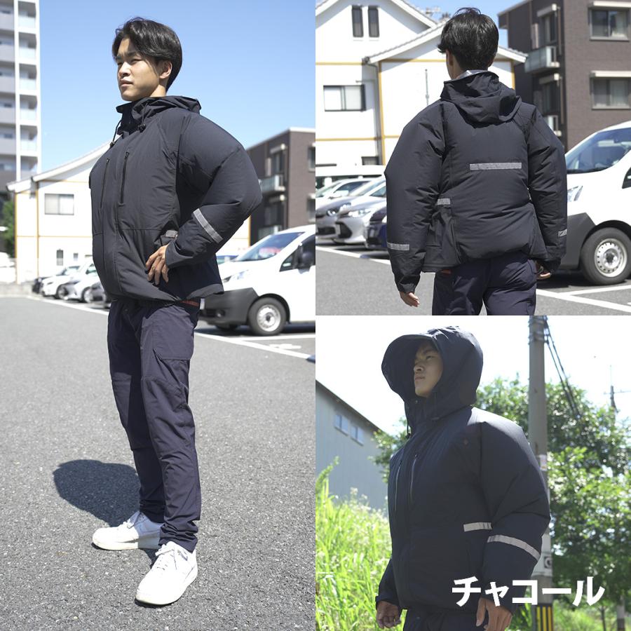 空調服 メンズ レインジャケット エアクールレインジャケット VLS-00 防水 透湿 サイドファン 雨具 バイク通勤 配達 ウェア単品 ファン別売 |  | 11