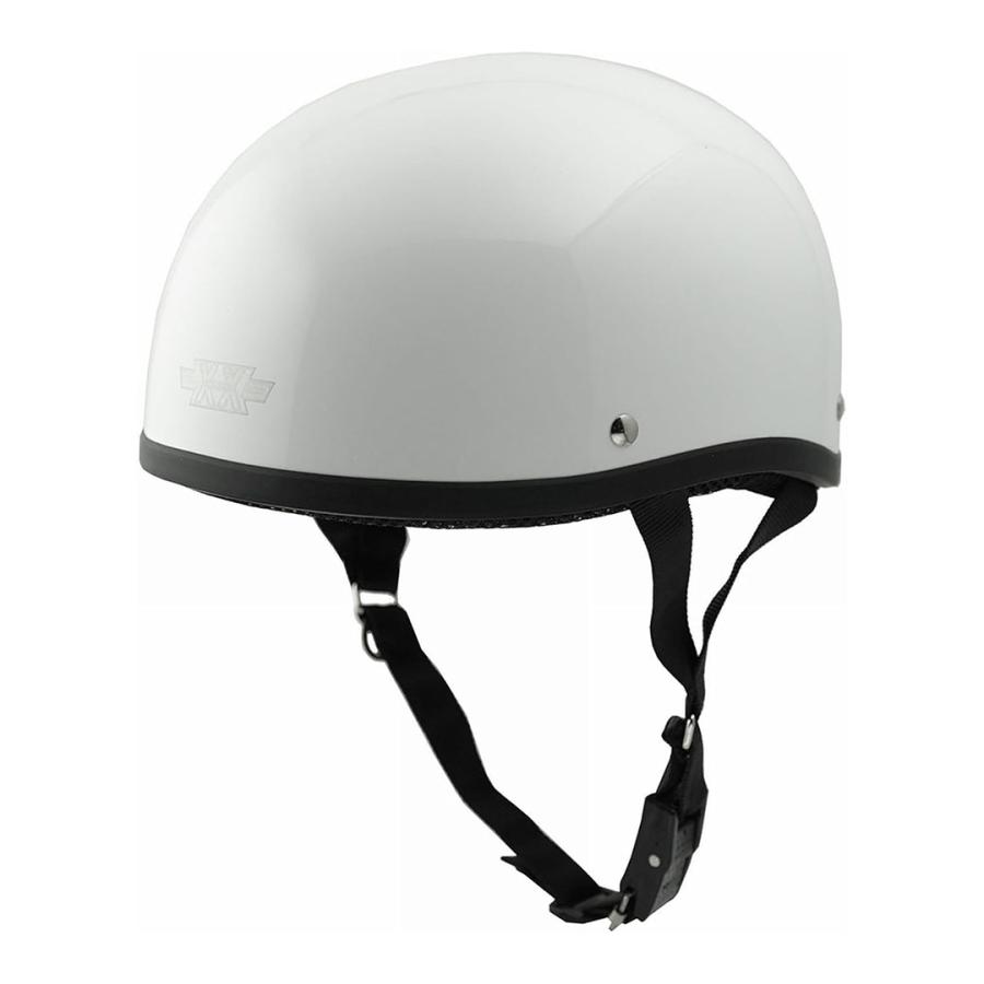ホワイト) ハーフヘルメット XXLサイズ (62-64cm未満) 半
