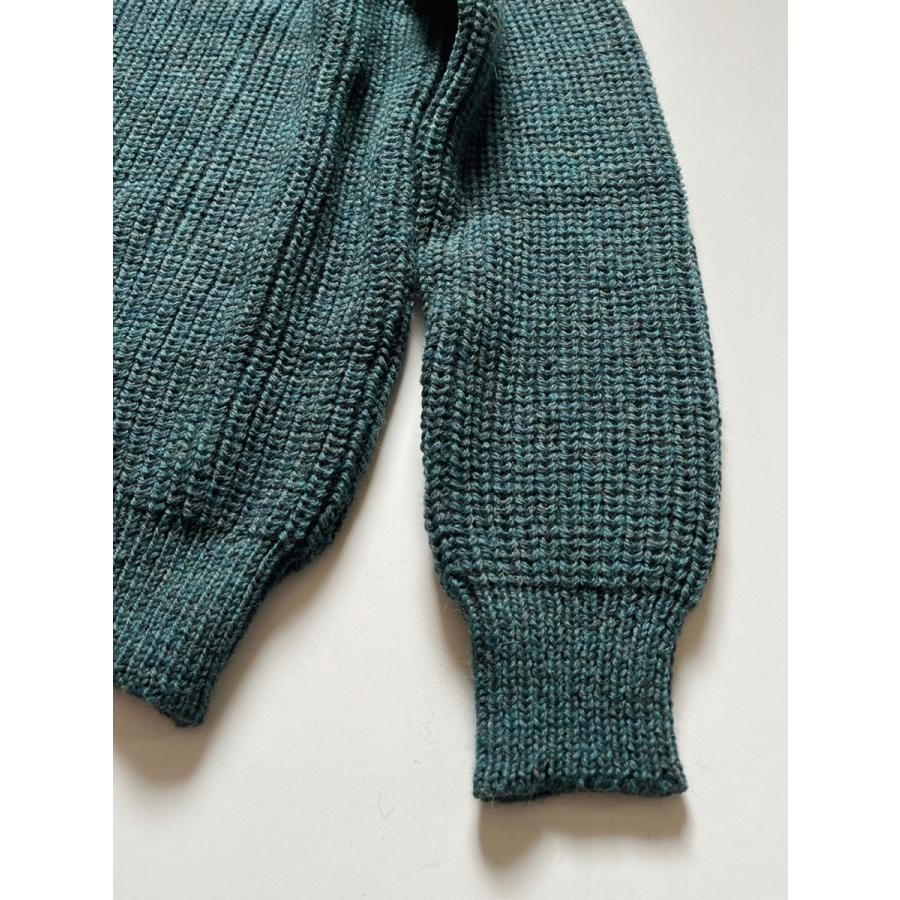 アランクラフト クルーネック フィッシャーマンセーター リブ