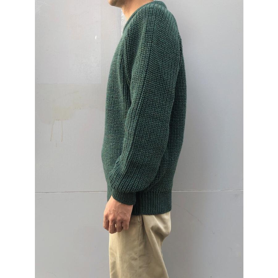 アランクラフト クルーネック フィッシャーマンセーター リブ編み ニット アイルランドニット アイルランド製 Aran Crafts Ireland FISHERMAN RIB SWEATER C761｜twistbyspot｜09