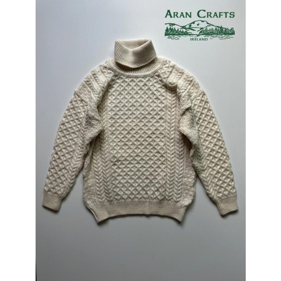 アランクラフト ポロネック アランセーター メリノウール ニット