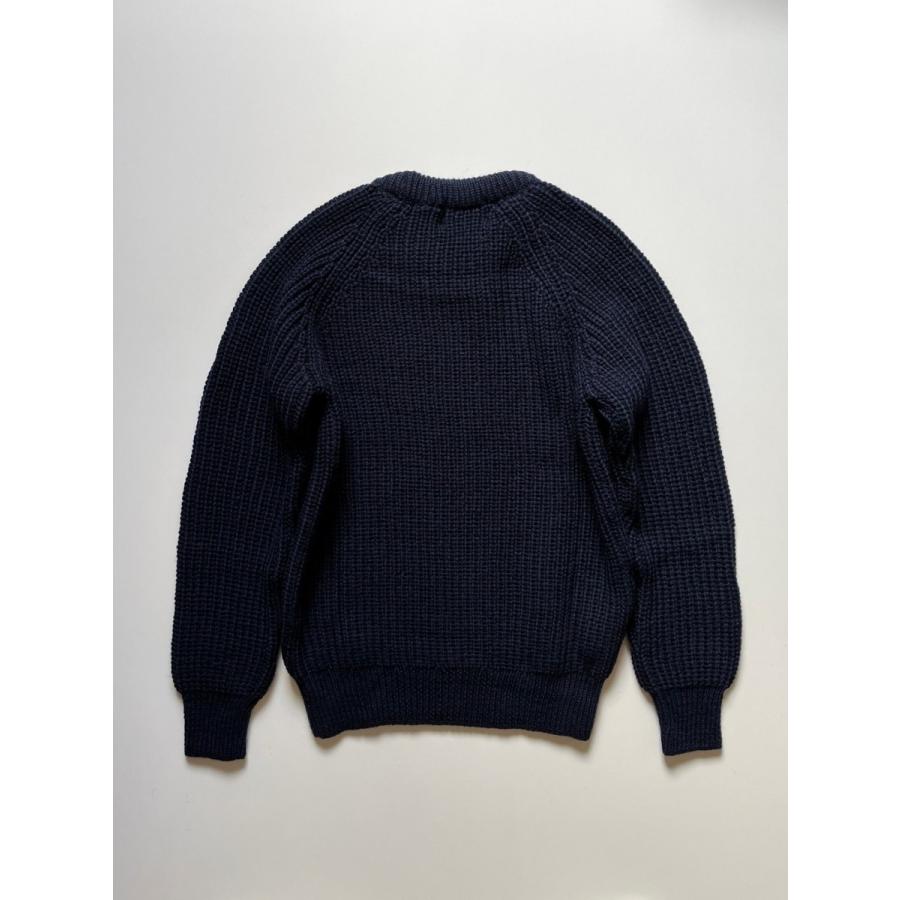 アランクラフト クルーネック フィッシャーマンセーター リブ編み ニット アイルランドニット アイルランド製 Aran Crafts Ireland FISHERMAN RIB SWEATER C761｜twistbyspot｜02