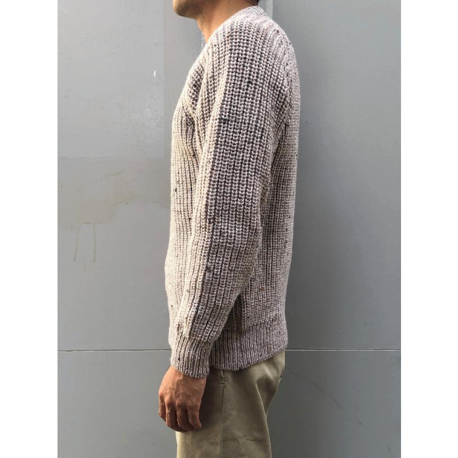 アランクラフト クルーネック フィッシャーマンセーター リブ編み ニット アイルランドニット アイルランド製 Aran Crafts Ireland FISHERMAN RIB SWEATER C761｜twistbyspot｜09