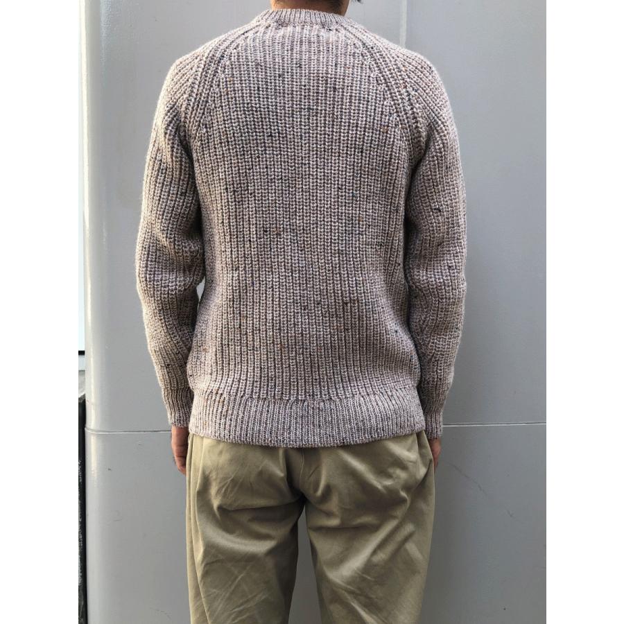 アランクラフト クルーネック フィッシャーマンセーター リブ編み ニット アイルランドニット アイルランド製 Aran Crafts Ireland FISHERMAN RIB SWEATER C761｜twistbyspot｜10