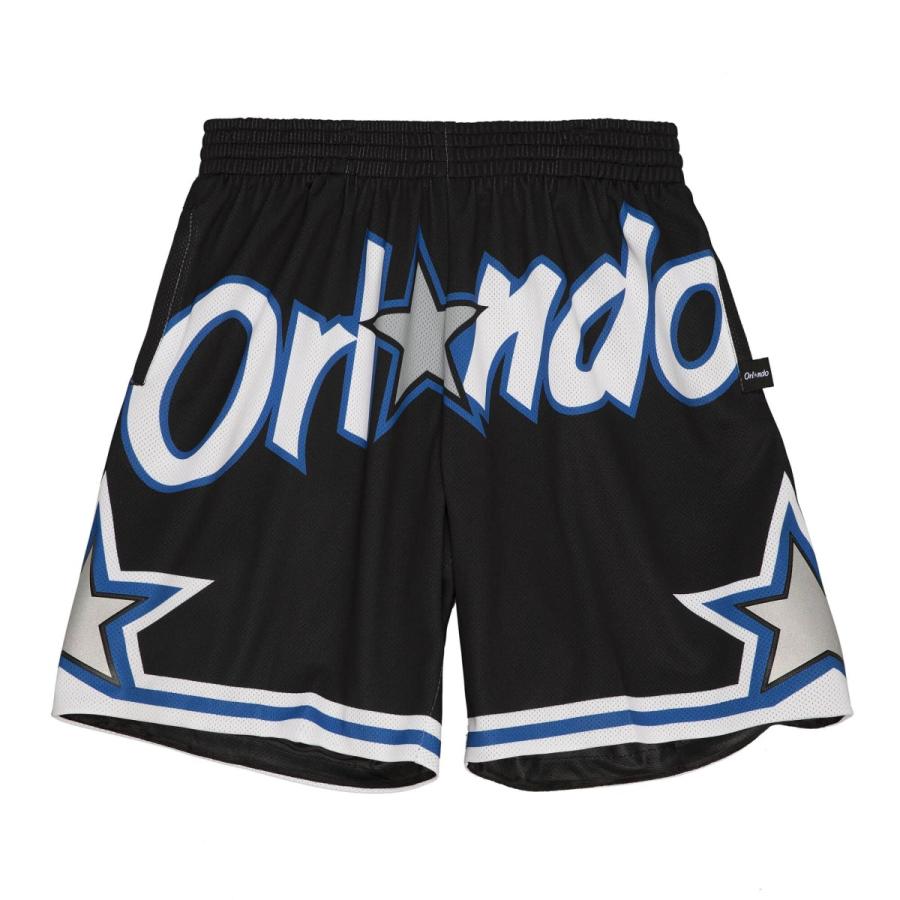 NBA オーランド マジック バスケットパンツ ハーフパンツ Orland Magic Big Logo Shorts バスパン ビッグロゴ NBA ミッチェルアンドネス 新作｜twiy