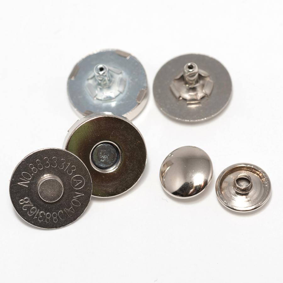 30組】 18mm マグネットホック カシメ式 マグネットボタン 4色有 : mag 
