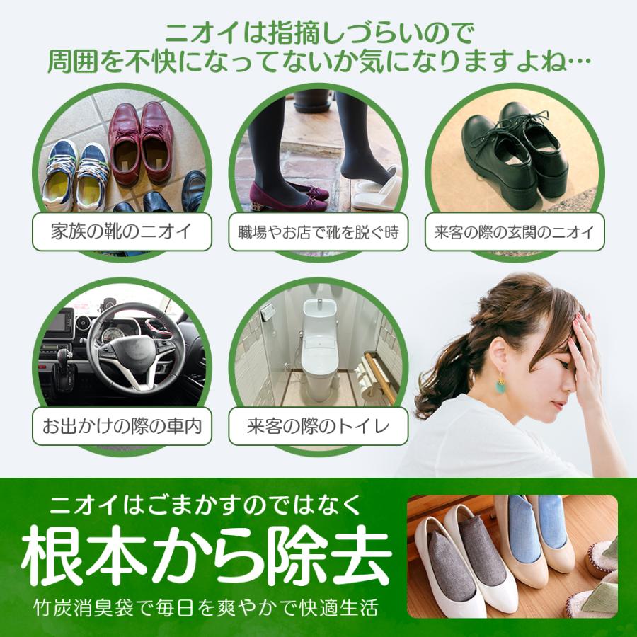 初回限定 靴 消臭 除湿 竹炭 消臭剤 繰り返し使用可 グレー 10個 (5足分) 竹炭消臭 靴の消臭に 竹炭消臭 靴の消臭 靴の除湿 除湿剤 消臭剤 乾燥剤 天日干しで繰り返し使用 靴 消臭 ポンと入れるだけ 臭わない 下駄箱 臭い 湿気取り ジメジメ カビ 対策 梅雨 防カビ 防臭 おしゃれ シンプル 宅配便送料無料