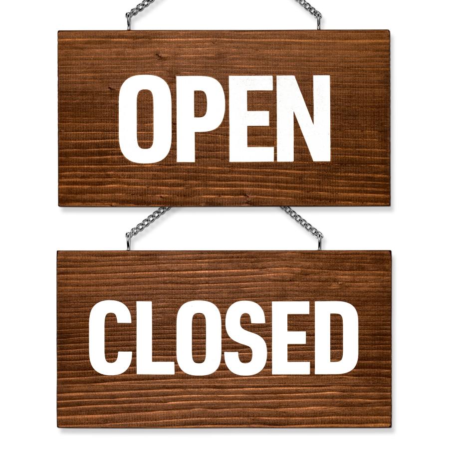 オープン クローズ プレート 木製 看板 国産杉 両面 サイン OPEN