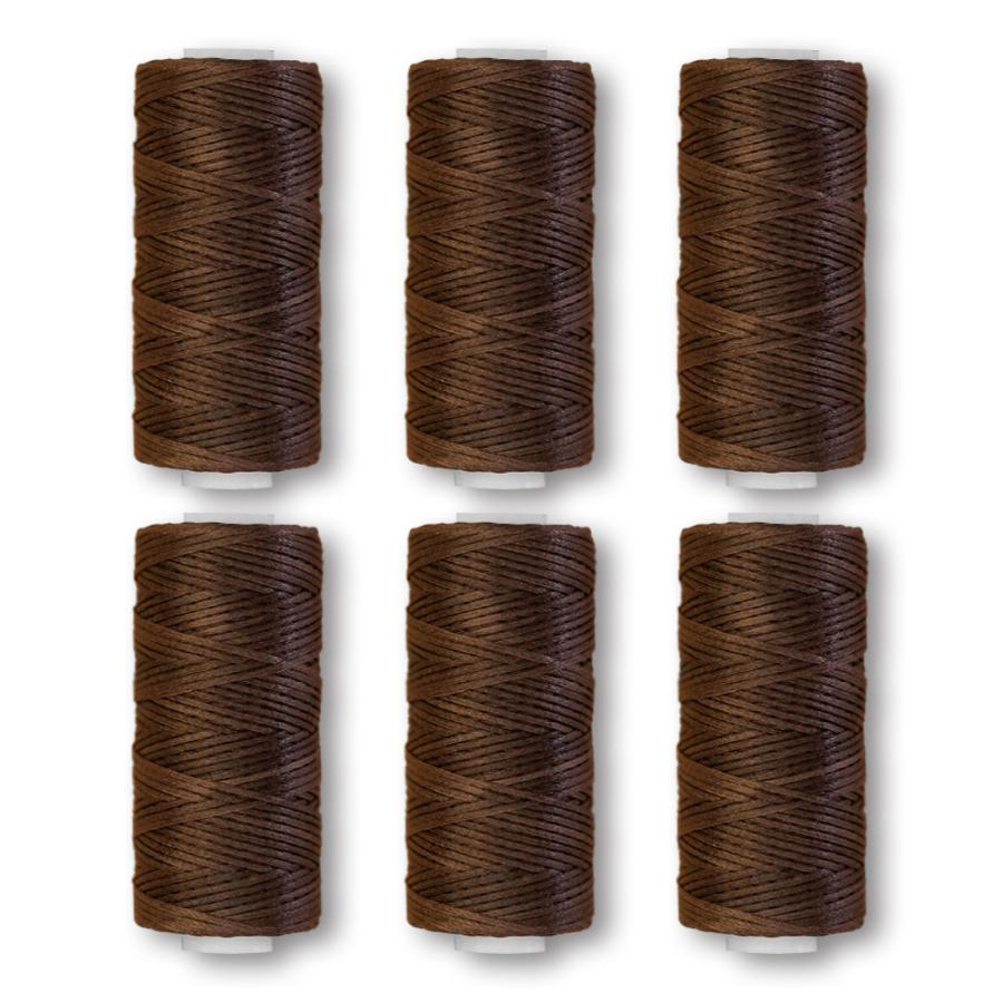 ワックスコード 6巻セット 8色有 直径1mm 長さ50m | 蝋引き糸 ロウ
