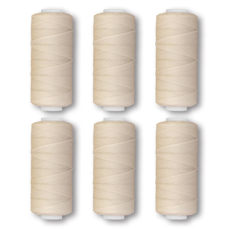 ワックスコード 6巻セット 8色有 直径1mm 長さ50m | 蝋引き糸 ロウ