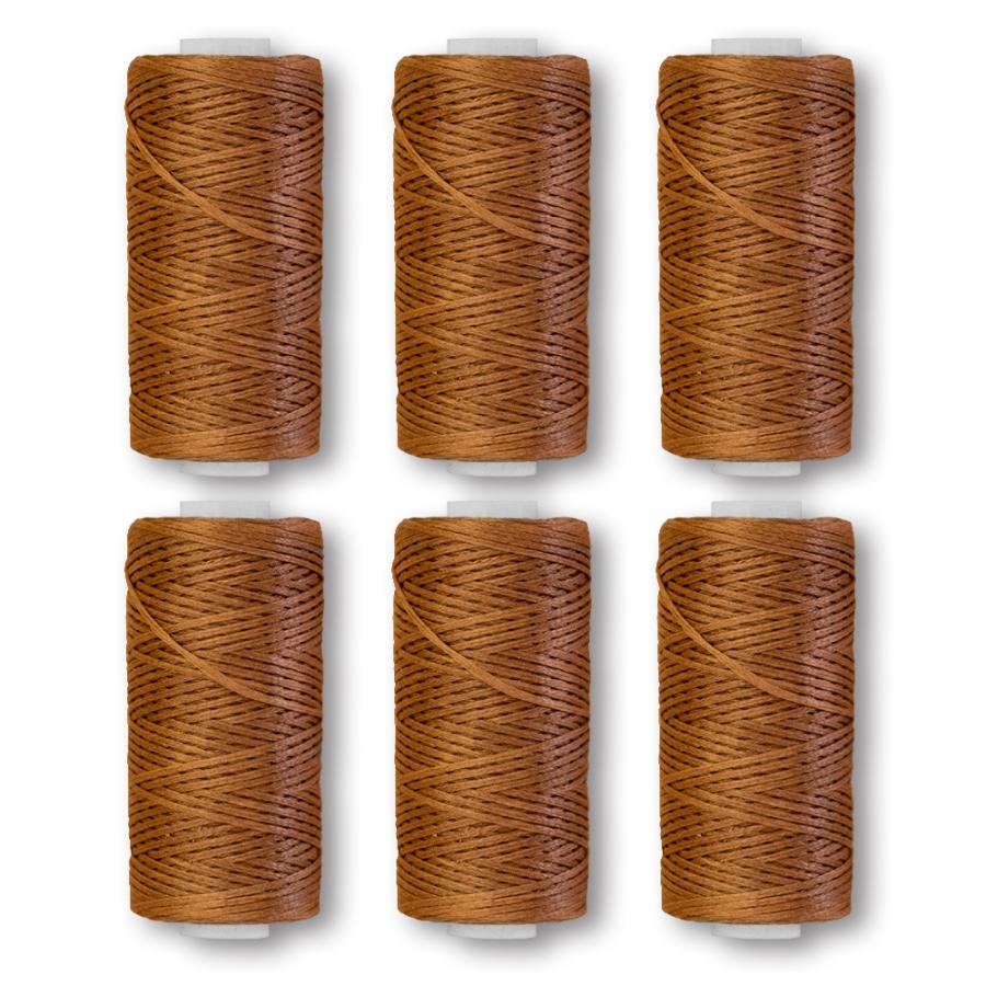 ワックスコード 6巻セット 8色有 直径1mm 長さ50m | 蝋引き糸 ロウ