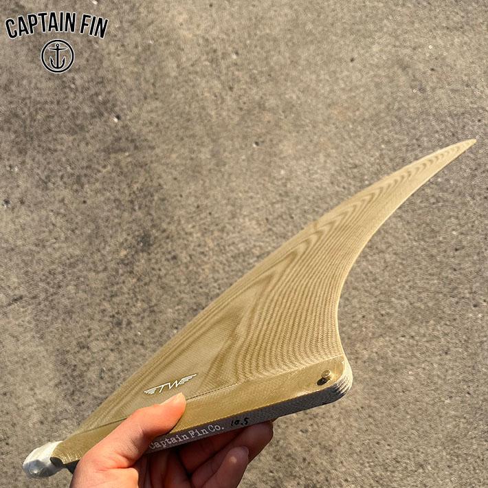 サーフィン CAPTAIN FIN - CAPTAINFIN TW TAPERED 9 Olive Fin CAPTAIN FIN キャプテンフィン シングルフィン TW TAPERED 9