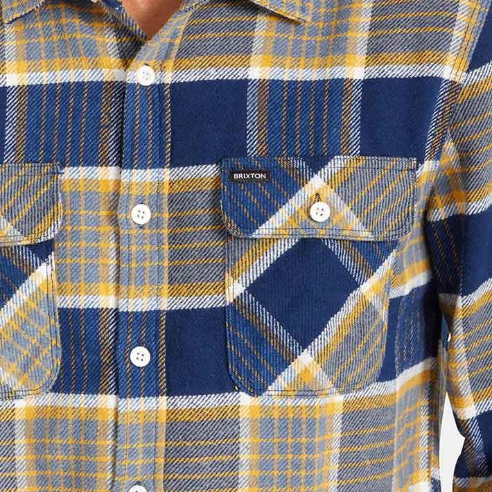 チェックシャツ メンズ ブリクストン BRIXTON BOWERY L/S FLANNEL ワークシャツ 長袖シャツ シャツ メンズ ストリート スケボー サーフィン｜two-surf｜06