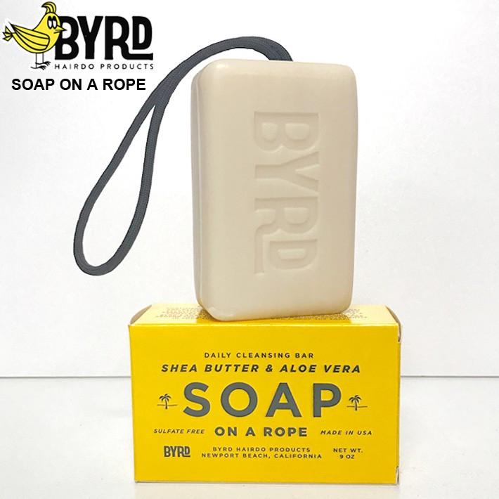 BYRD/バード SOAP ON A ROPE ソープ オン ア ロープ ドローコード付き石鹸 全身用石鹸 ボディソープ バス用品 byrd