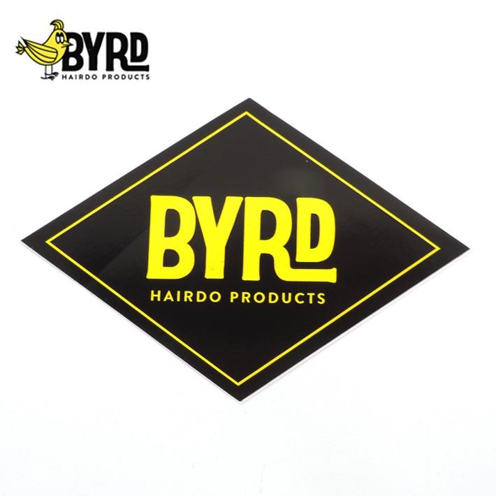 メール便対応 Byrd バード Hairdo 専門店 ステッカー カリフォルニア ダイアモンド ニューポートビーチ発 ロゴ