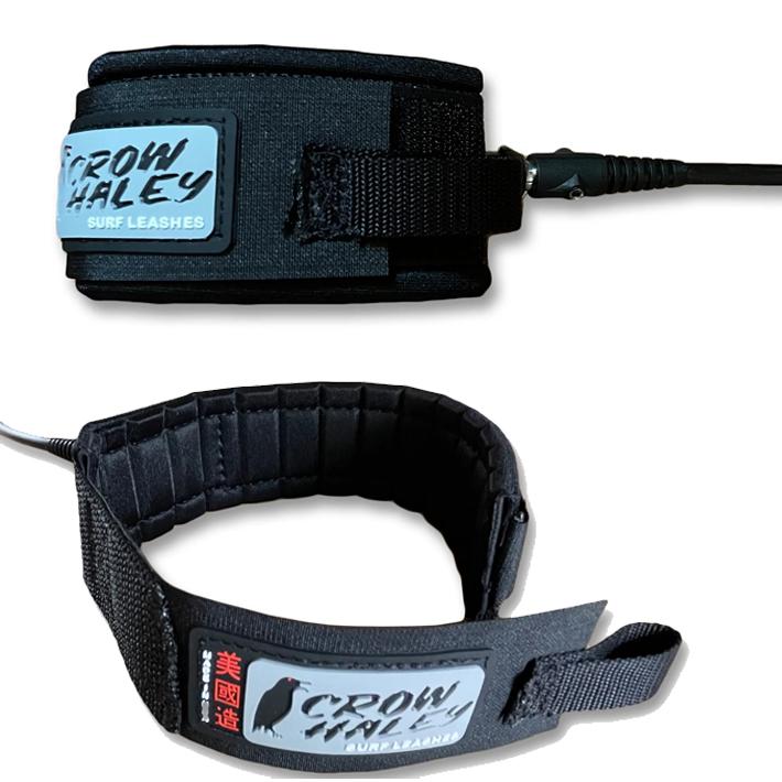 CROW HALEY クロウハーレーリーシュコード Surf leash ”Matte Black