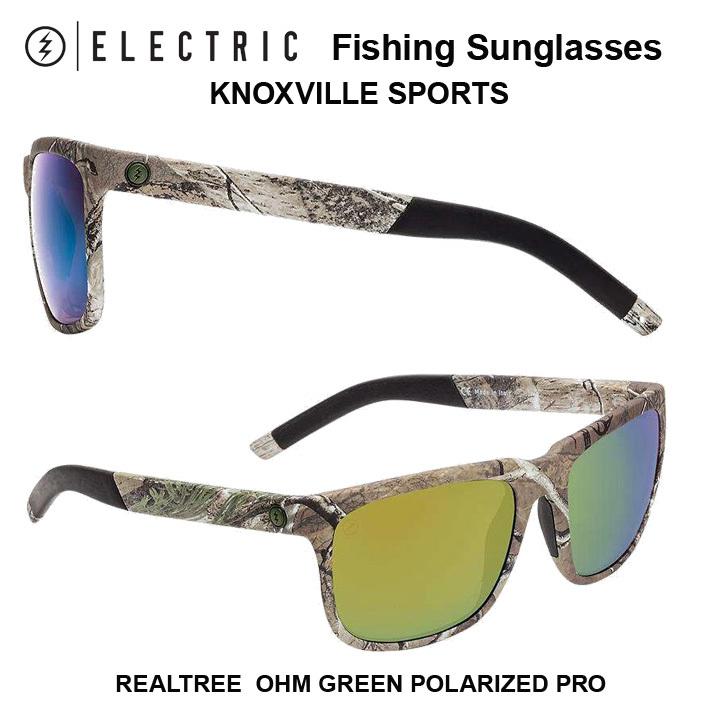 ELECTRIC FISHING SUNGLASS KNOXVILL SPORT REALTREE CAMO/OHM+GREEN POLARIZED PRO エレクトリック  バスフィッシング用 偏光レンズの画像