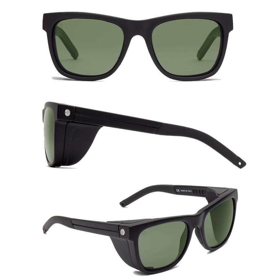 偏光サングラス ELECTRIC FISHING SUNGLASS 12(JJF12) エレクトリック サングラス 偏光レンズ - MATTE BLACK / HT GREEN POLAR PRO ［ASIAN FIT］の画像