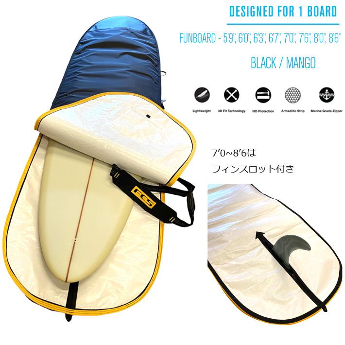 サーフボード ファンボード SFCケース付き サーフボードケース FCS エフシーエス CLASSIC Fun Board [7'0