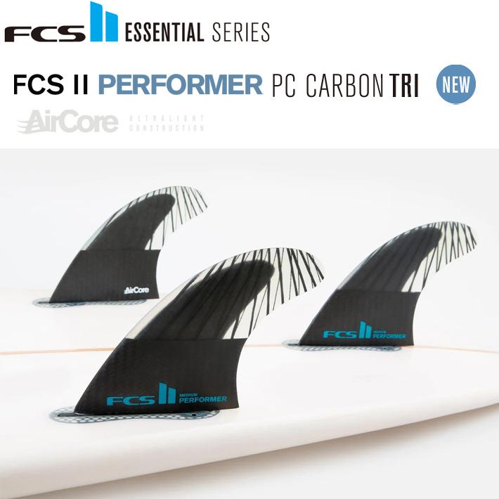 FCS 2 HS PC Carbon Tri-Fin Set M