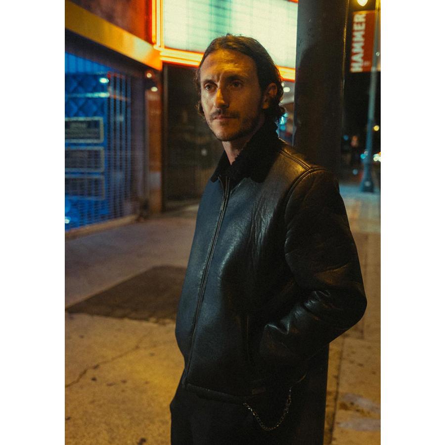 SUPREMDEVOA Calf leather ジャケット Dress-Fit Sheep Leather Single Rider Jacket