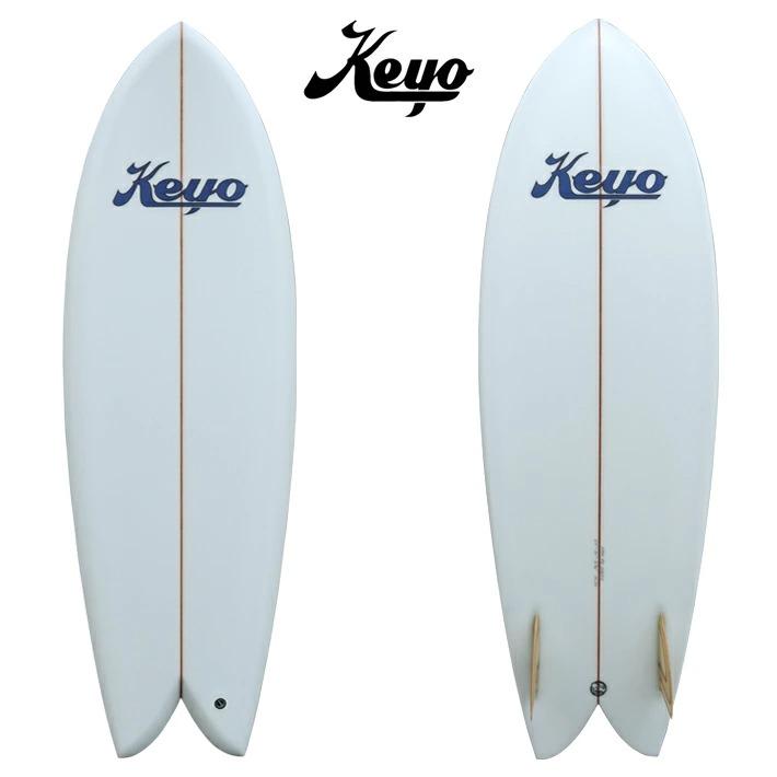 【決算セール】KEYO SURFBOARDS TRADITIONAL FISH トラディショナルフィッシュ 5’7” オンフィン フィッシュ ...