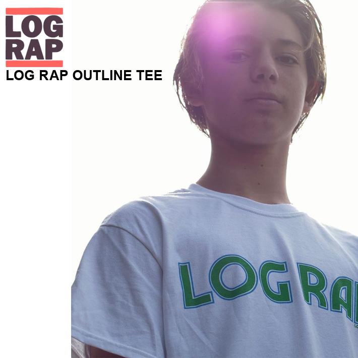 【セール品】LOG RAP ログラップ Tシャツ Outline Tee White” サーフィン サーフボード ロングボード サーフボード 数量限定 | 