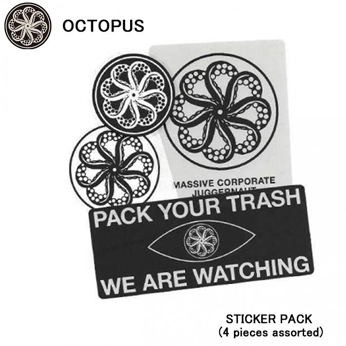 OCTOPUS オクトパス ステッカー STICKER PACK (4 pieces assorted