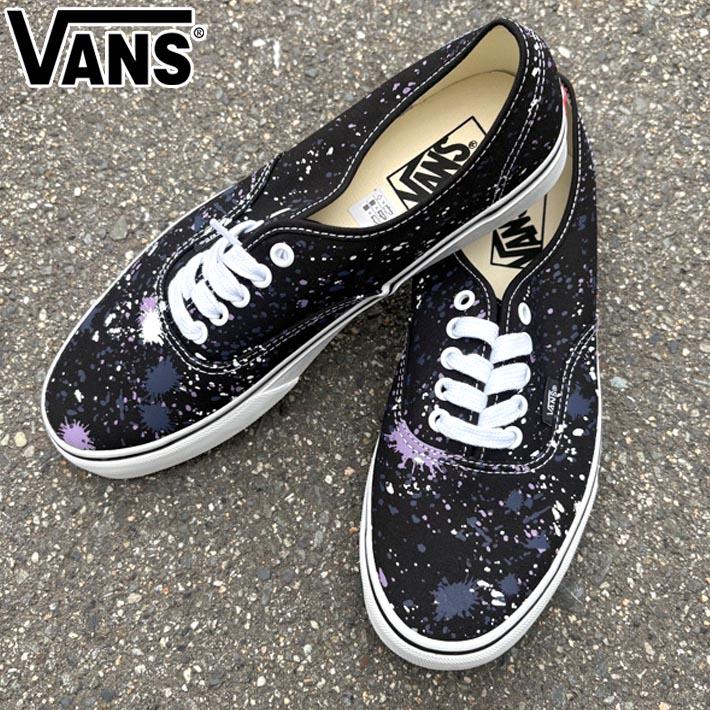 VANS（ヴァンズ） バンズ Authentic オーセンティック SPLATTER BLACK 